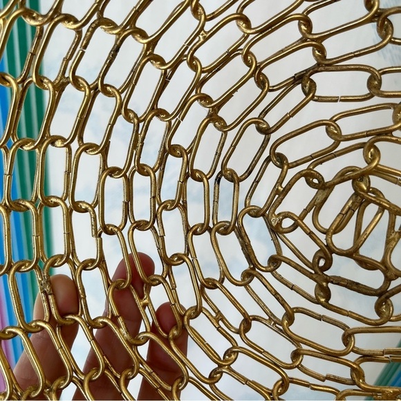 VINTAGE gold chain art style fruit basket - Picture 2 of 4